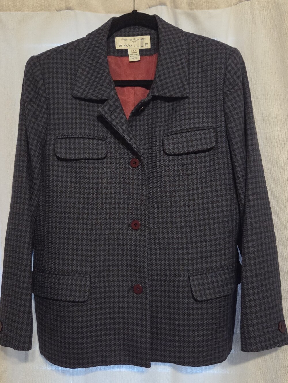 Vintage Navy Blue Dark Academia Blazer Jacket